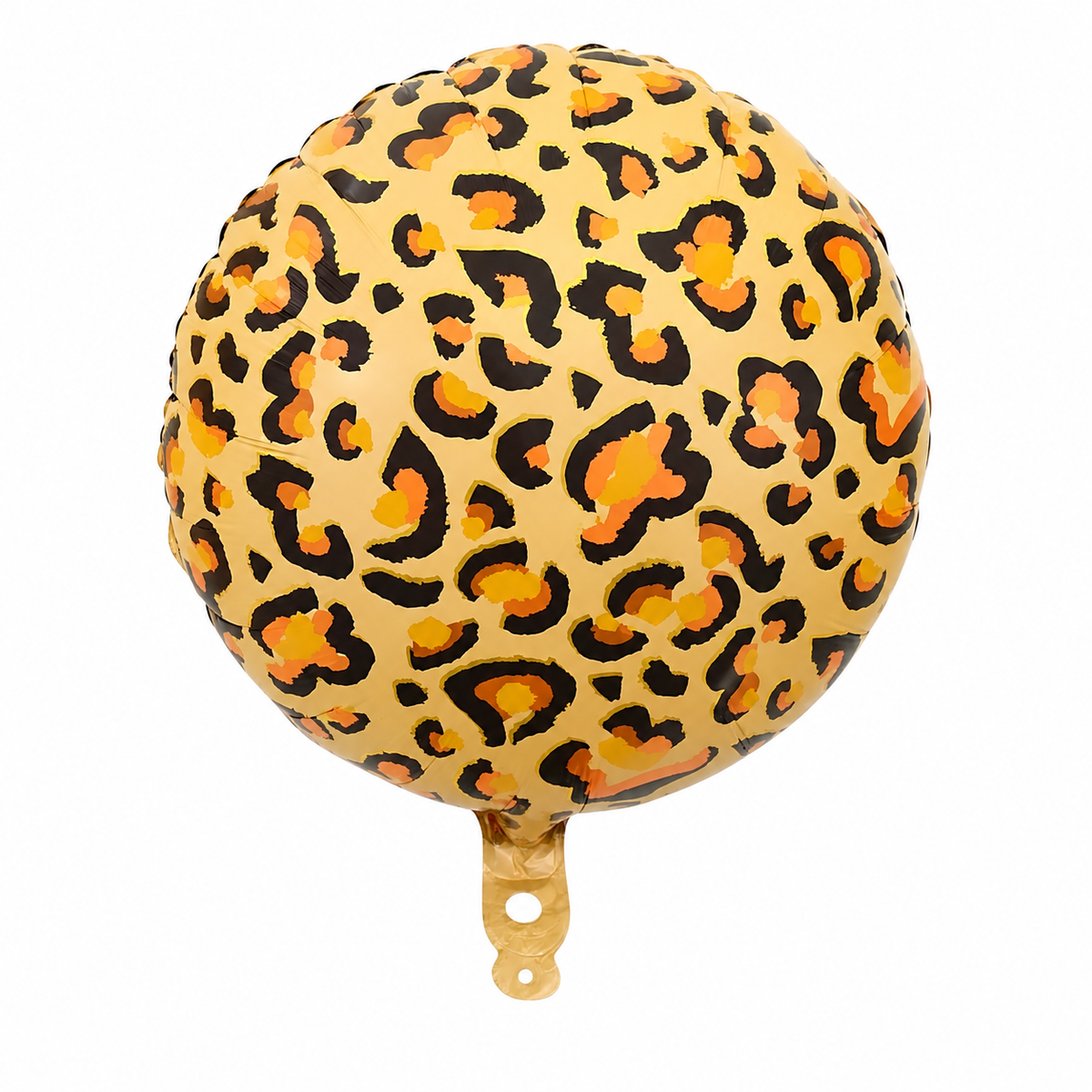 18" Leopar Desenli Yuvarlak Folyo Balon