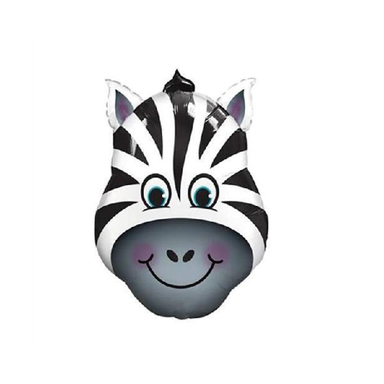 18" Zebra Kafa Folyo Balon