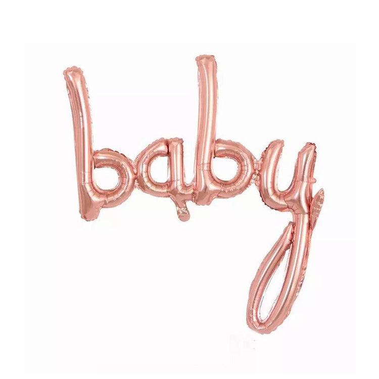 Rose Baby Birleşik Yazı Folyo Balon