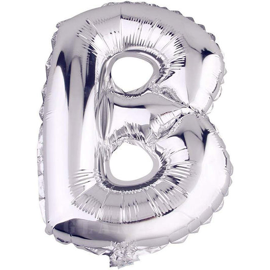 16" Gümüş Harf Folyo Balon - B