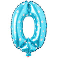 16" Yıldızlı Mavi Rakam Folyo Balon