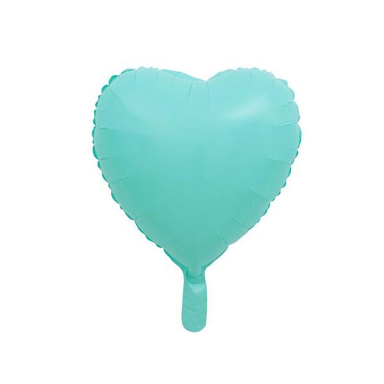 Makaron Turkuaz Kalp Folyo Balon