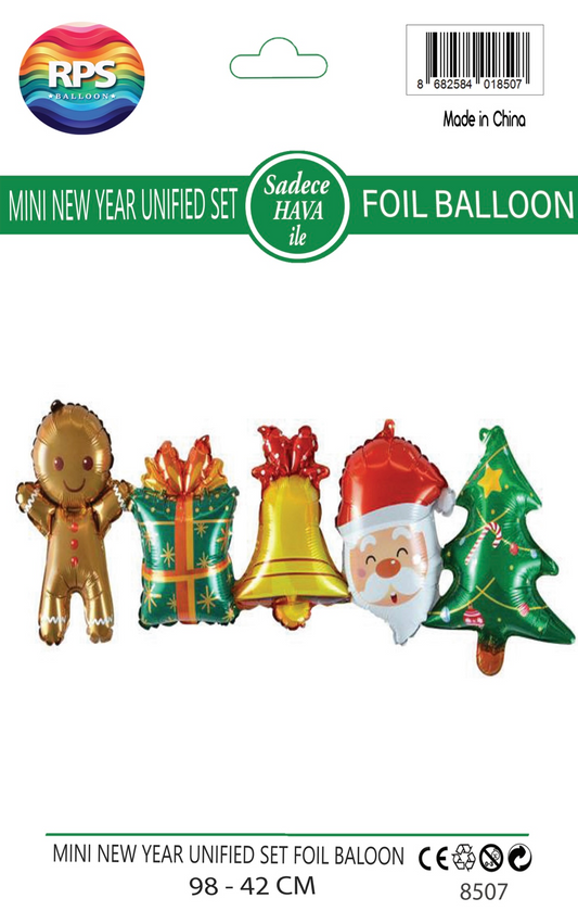 Mini Yılbaşı Birleşik Balon Seti