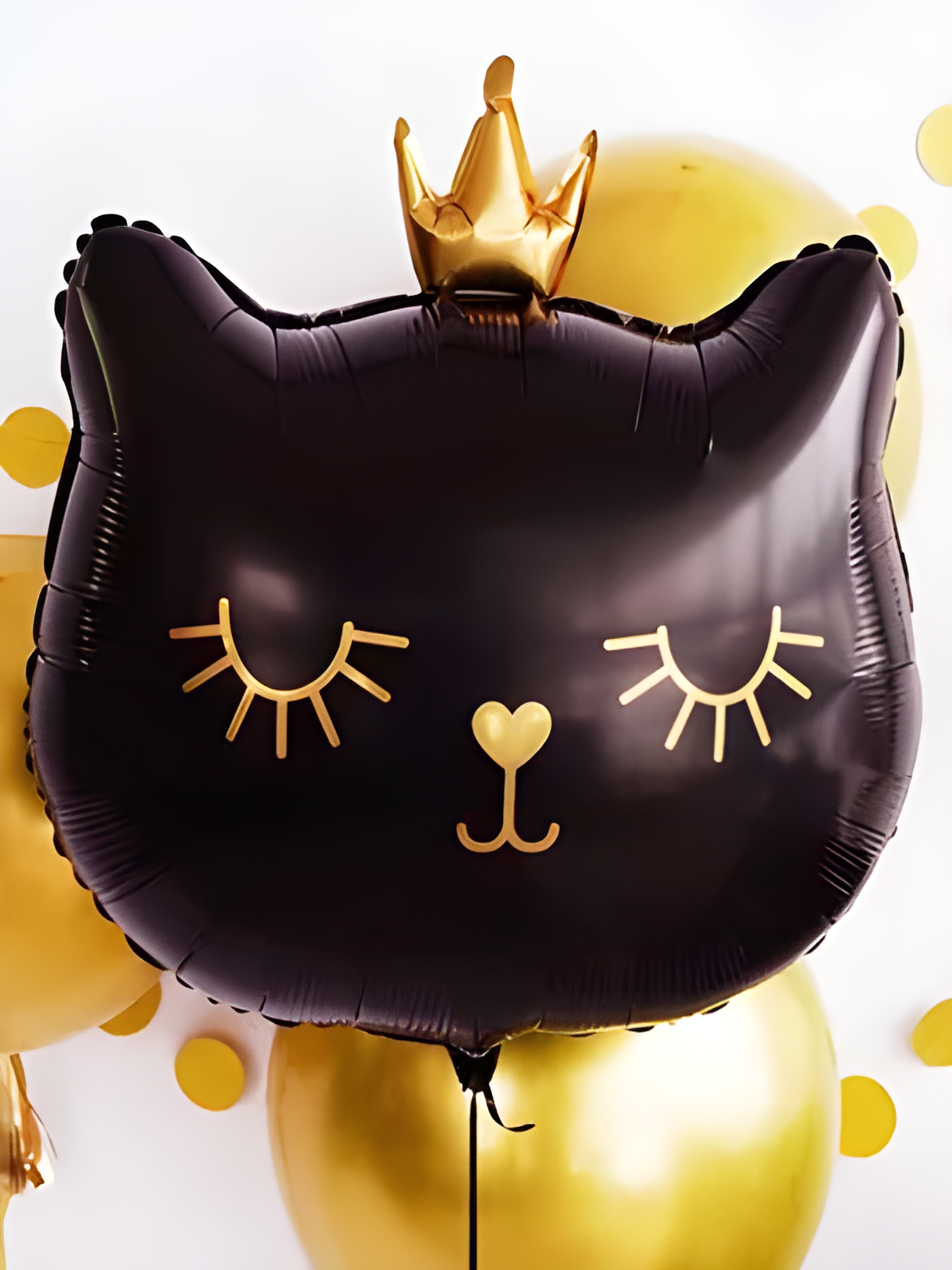 Siyah Kedi Folyo Balon