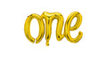 Gold One Birleşik Yazı Folyo Balon
