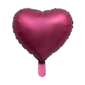 18" Saten Fuşya Kalp Folyo Balon 50'li Paket