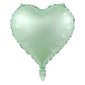 18" Saten Yeşil Kalp Folyo Balon 50'li Paket