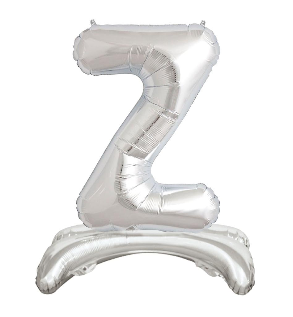Ayaklı 34" Gümüş Harf Folyo Balon - Z