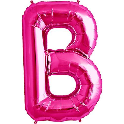16" Pembe Harf Folyo Balon - B