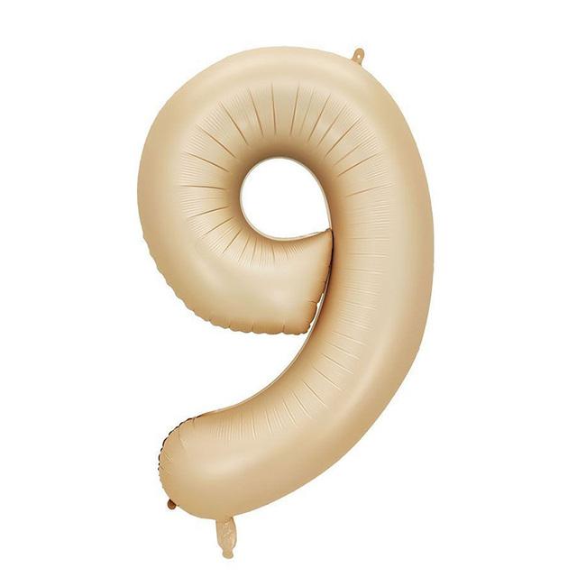 40" Karamel Rakam Folyo Balon - 9