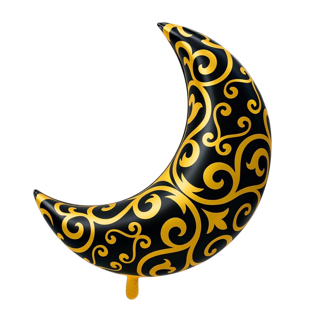 Desenli Ramazan Ay Folyo Balon
