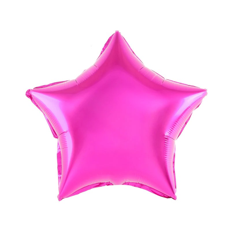 5" Fuşya Yıldız Folyo Balon