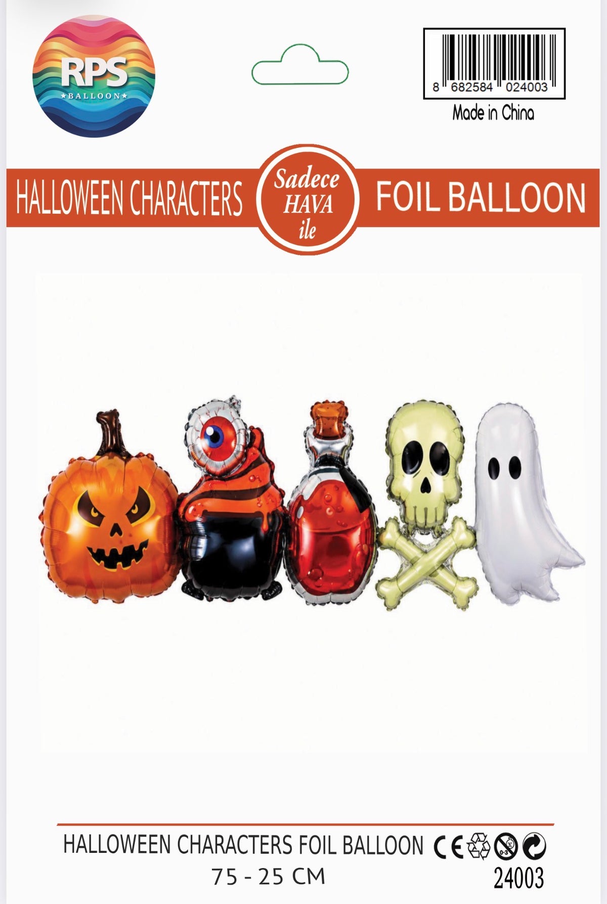 Halloween Birleşik Set Folyo Balon