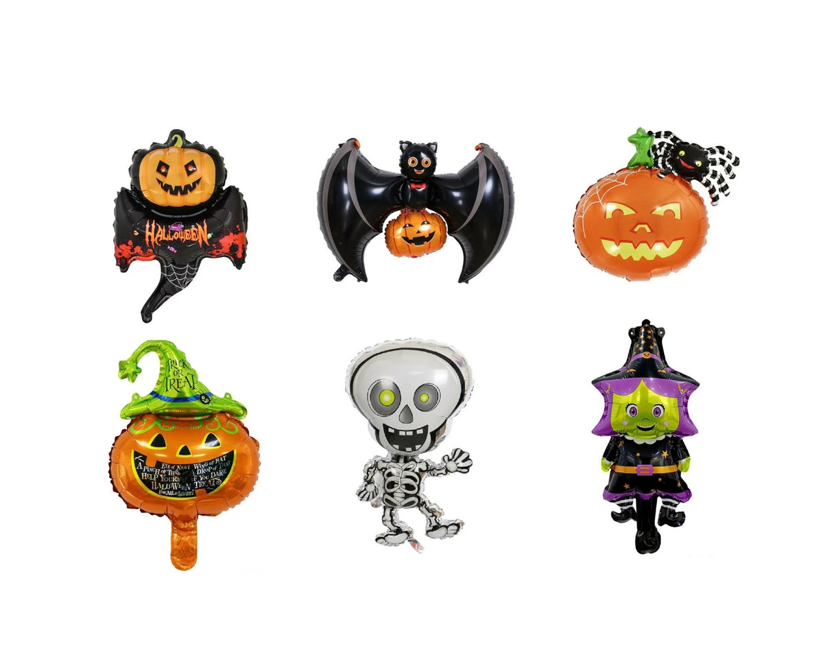 Halloween 6'lı Mini Folyo Balon Seti