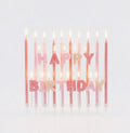 Pembe Happy Birthday 23'lü Doğum Günü Mumu