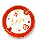8 Kişilik Love Karton Tabak + Bardak Seti