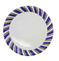 Karton Tabak Mor Şeritli 23 cm 10'lu
