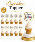 Kürdan Happy Birthday Renkli Varaklı 10'lu