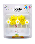 Papatya Happy Birthday 4'lü Doğum Günü Mumu