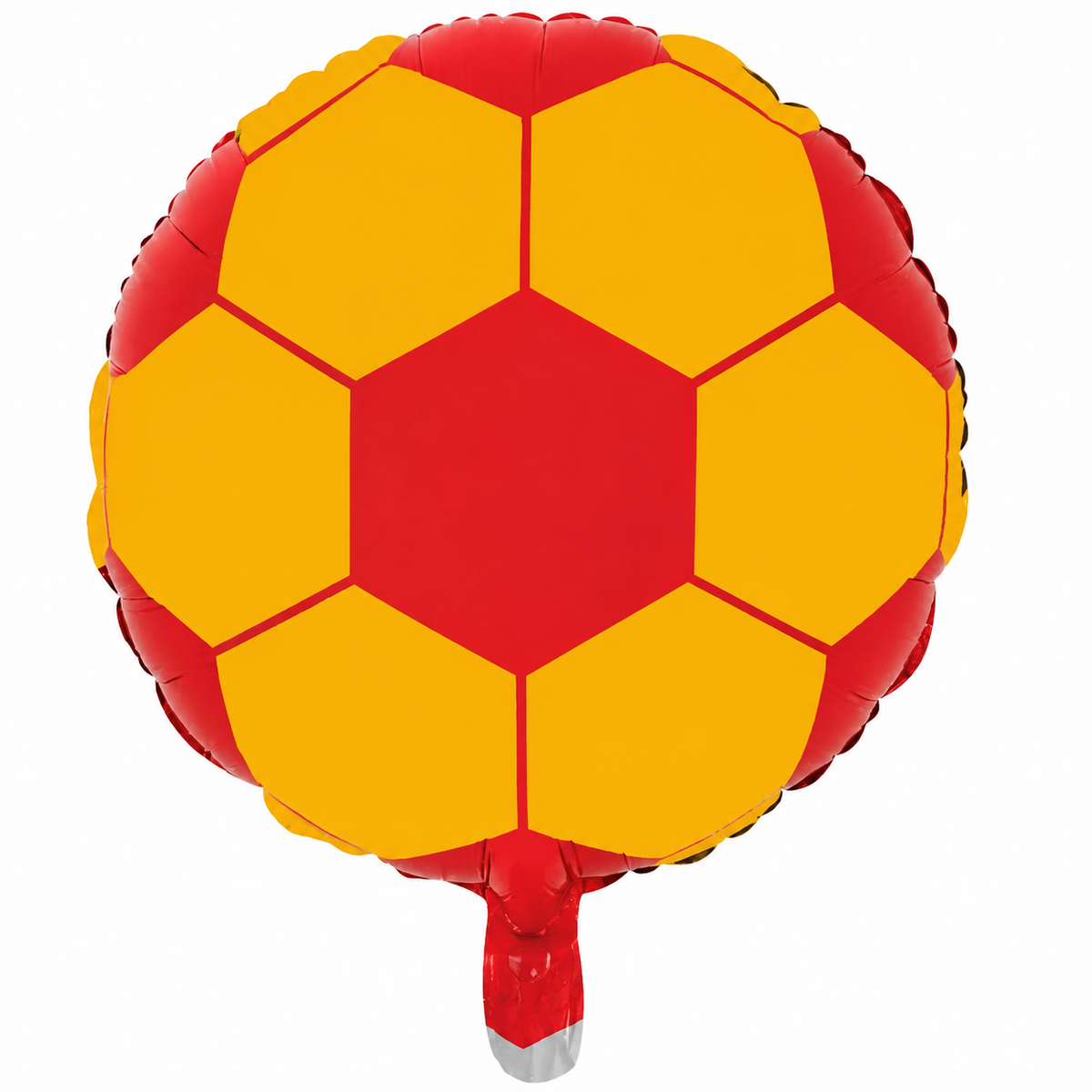 18" Sarı Kırmızı Futbol Topu Folyo Balon