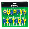 Sarı Lacivert Happy Birthday Doğum Günü Mumu Seti