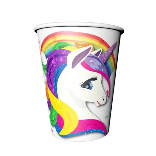 Karton Bardak Unicorn 8'li