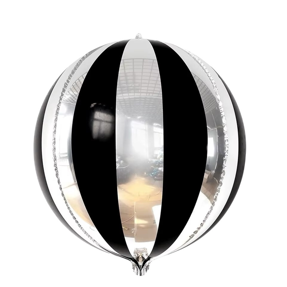 22" Siyah Gümüş Disco Topu Folyo Balon