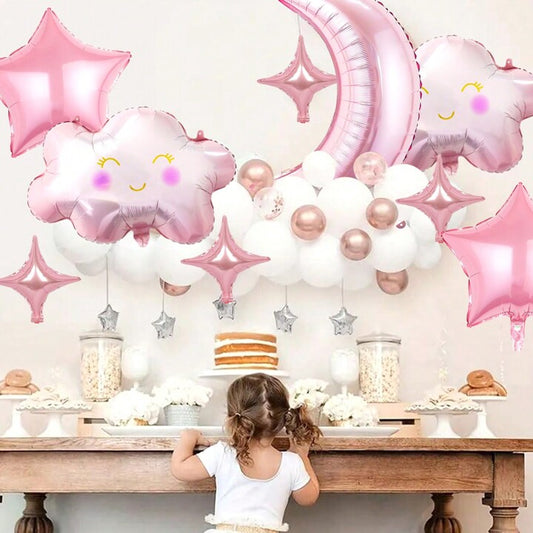 Pembe Bulut Folyo Balon