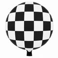 18" Damalı Yuvarlak Folyo Balon