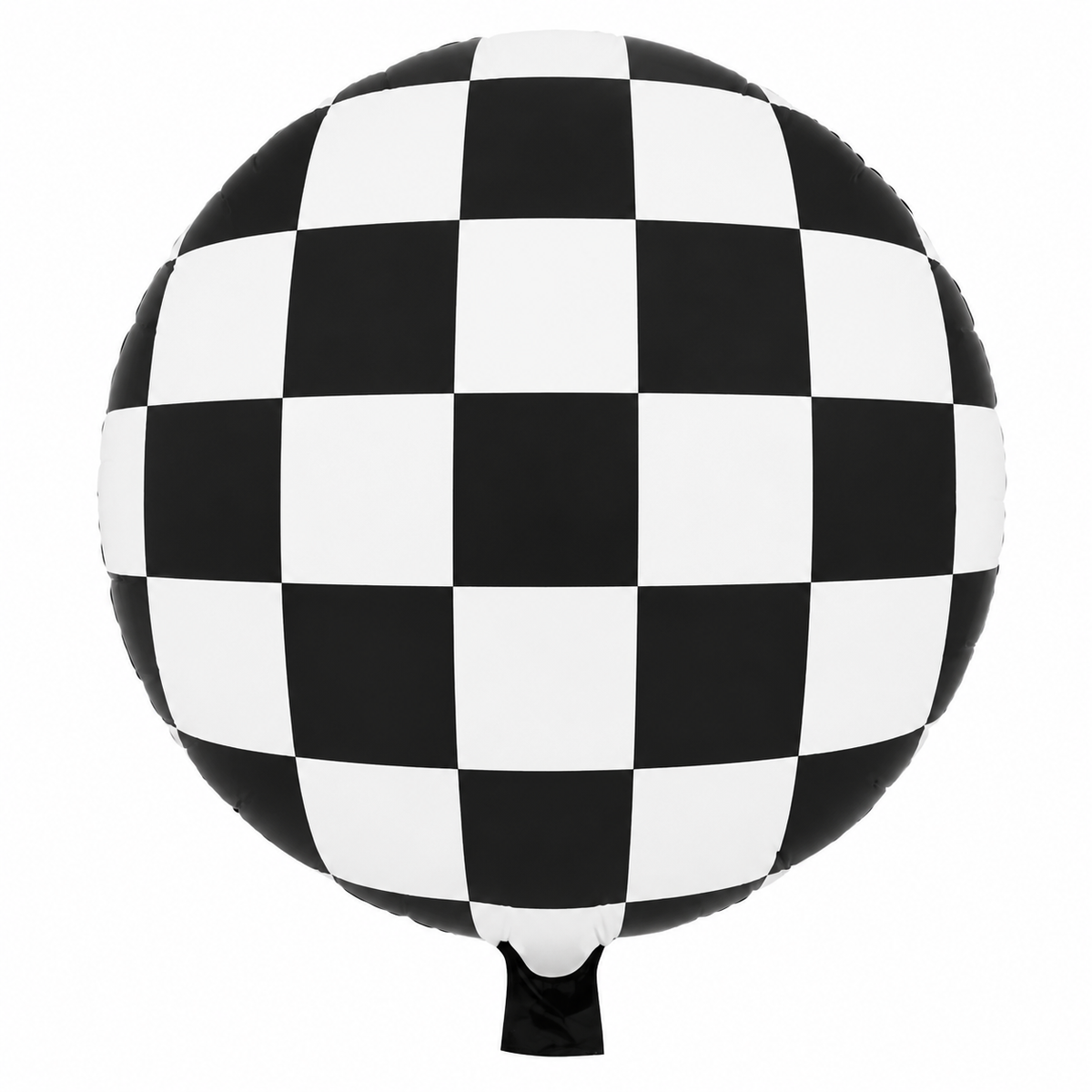 18" Damalı Yuvarlak Folyo Balon