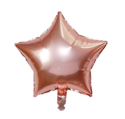 18" Bronze Yıldız Folyo Balon 10'lu Paket