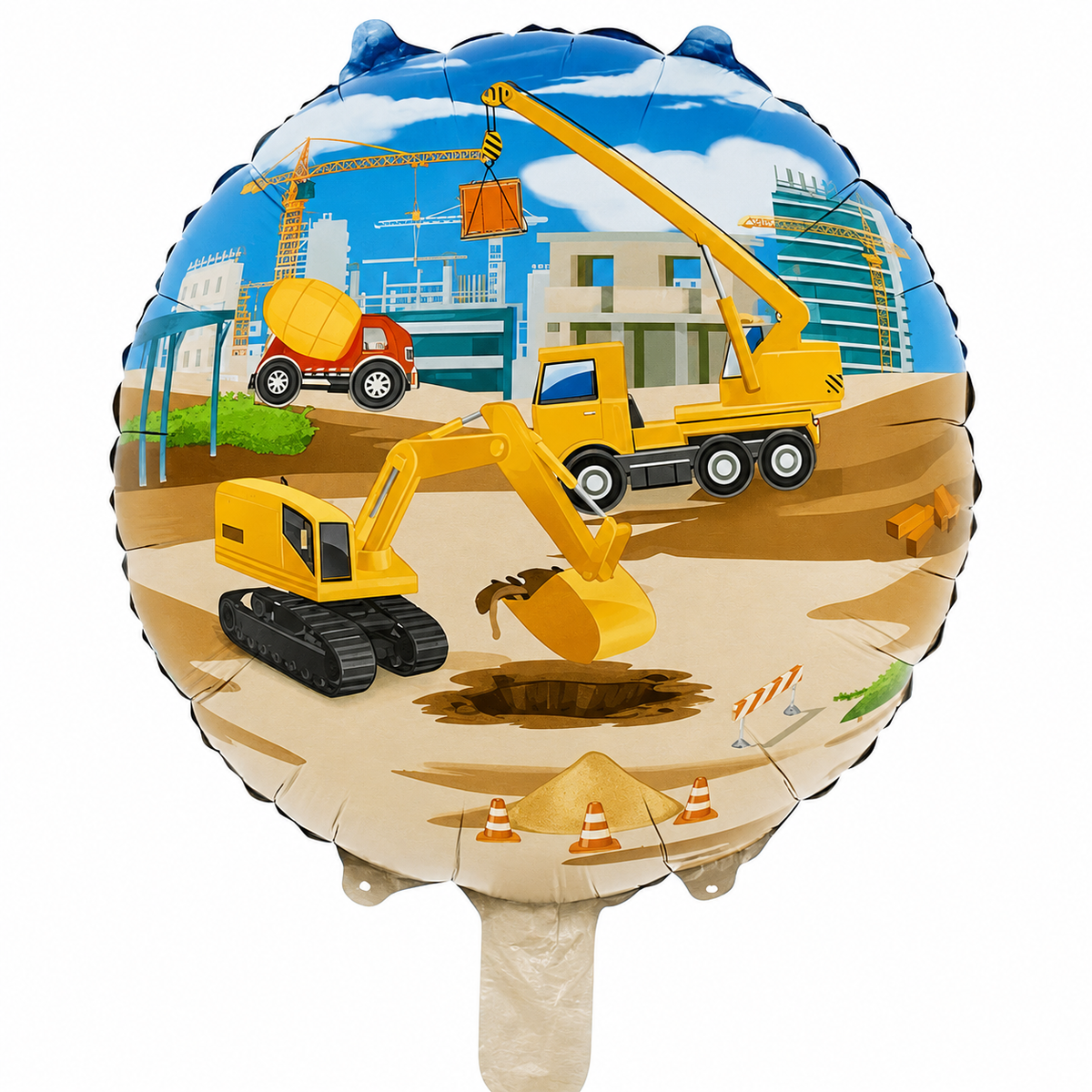 18" İnşaat Yuvarlak Folyo Balon