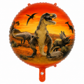 18" Dinozor Baskılı Yuvarlak Folyo Balon