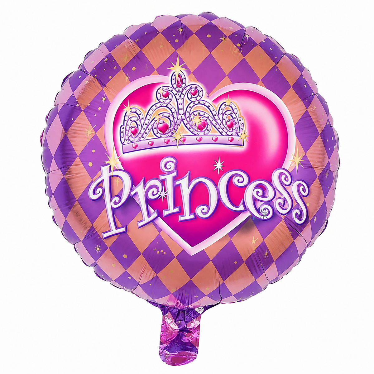 18" Taç Baskılı Yuvarlak Folyo Balon