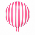 18" Pembe Beyaz Yuvarlak Folyo Balon
