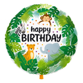 18" Safari Hayvanlar Yuvarlak Folyo Balon