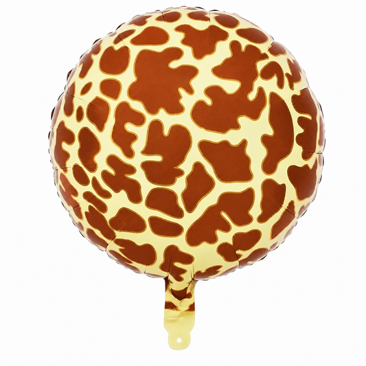 18" Zürafa Desenli Yuvarlak Folyo Balon