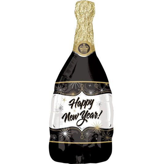 Happy New Year Şişe Folyo Balon