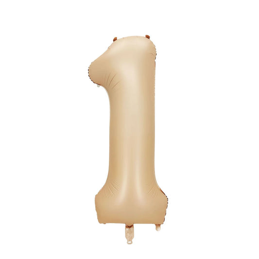 40" Karamel Rakam Folyo Balon - 1