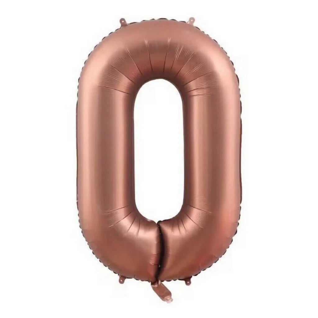 40" Çikolata Rakam Folyo Balon - 0