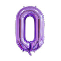 40" Mor Rakam Folyo Balon