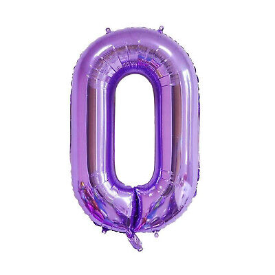 40" Mor Rakam Folyo Balon - 0