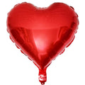 18" Parlak Kırmızı Kalp Folyo Balon 50'li Paket