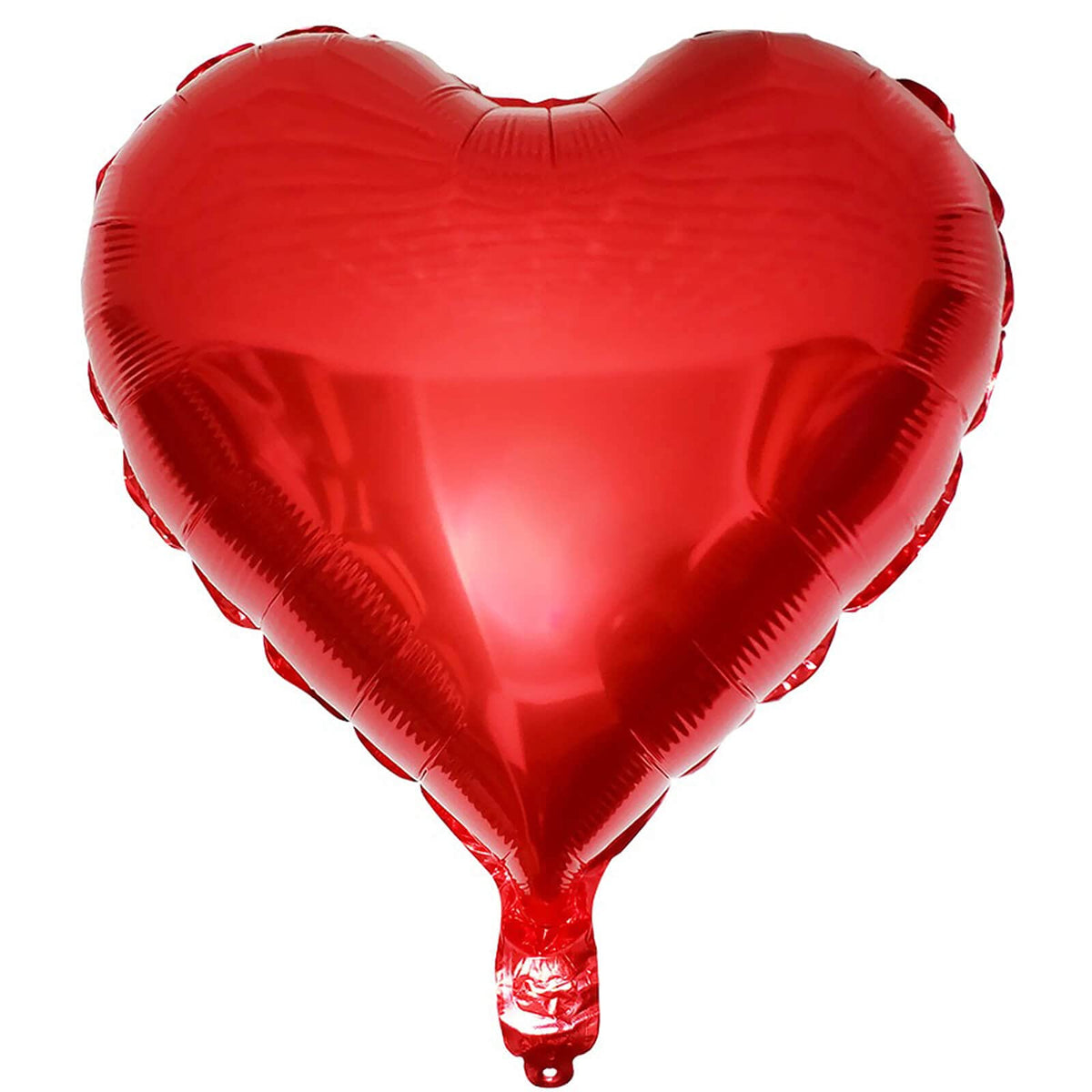 18" Parlak Kırmızı Kalp Folyo Balon 50'li Paket