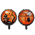 18" Örümcekli Halloween Yuvarlak Folyo Balon