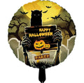18" Happy Halloween Yuvarlak Folyo Balon