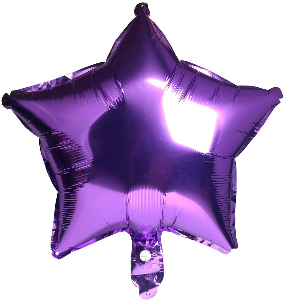 10" Mor Yıldız Folyo Balon
