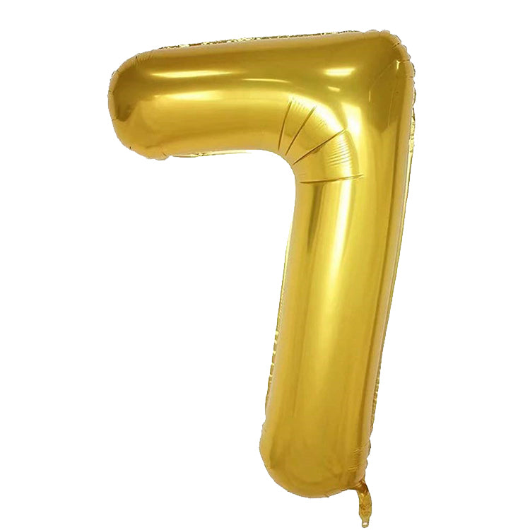 40" Gold Rakam Folyo Balon - 7