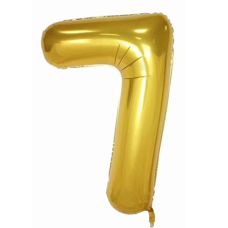 34" Gold Rakam Folyo Balon - 7