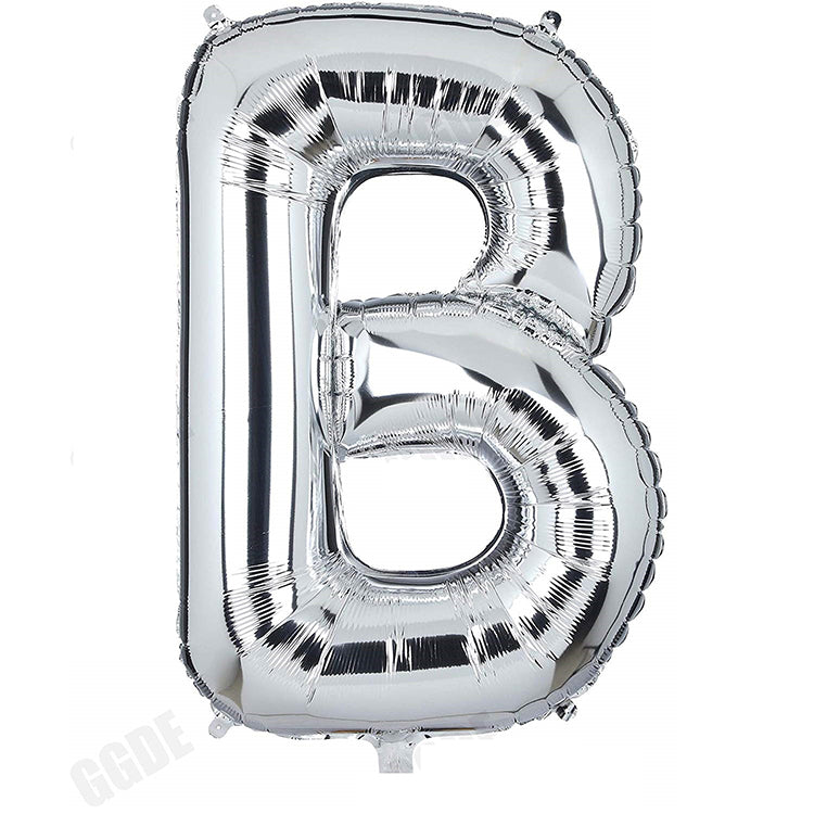 34" Gümüş Harf Folyo Balon - B